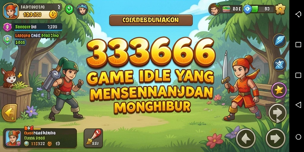 Tampilan gameplay Idle yang menarik dan interaktif dari 333666.