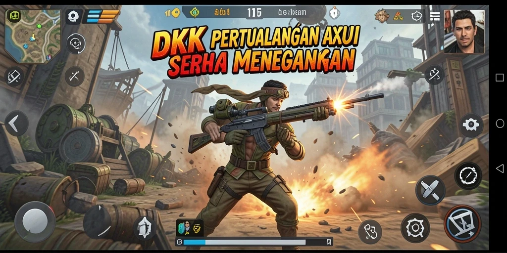 Gameplay DKK menampilkan pertarungan aksi yang intens dan mendebarkan.