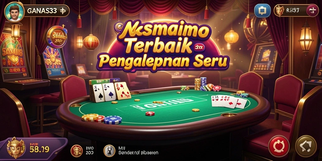 Tampilan menarik dari game kasino GANAS33 dengan berbagai pilihan permainan.