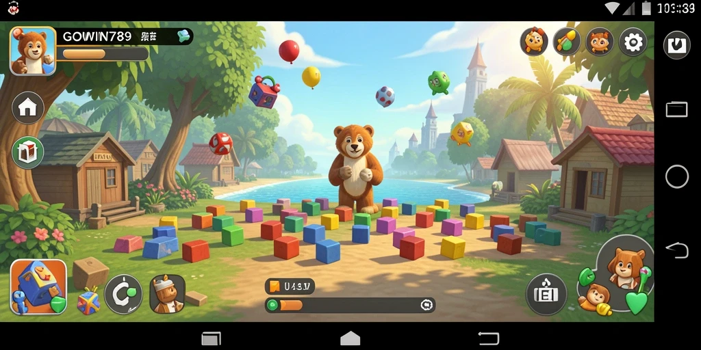 Tangkapan layar utama GOWIN789 dengan gameplay puzzle yang seru.