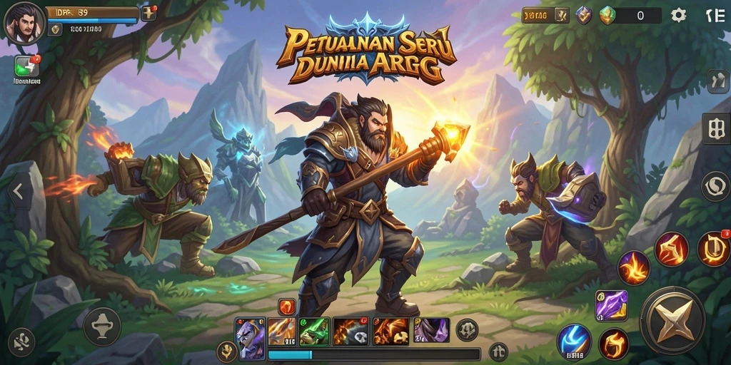 Menampilkan gameplay seru dalam dunia ARPG IDR89.