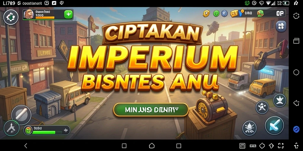 Tampilan gameplay LI789 yang menampilkan pengelolaan bisnis secara menyenangkan.