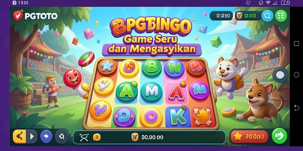 Tampilan gameplay seru pada aplikasi PGTOTO Bingo.