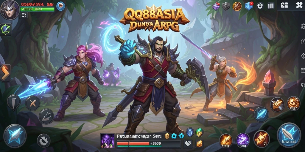 Gameplay epik di QQ88ASIA menampilkan pertarungan yang seru.
