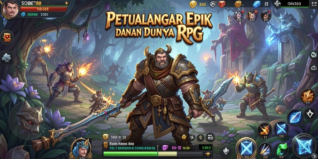 Tampilan gameplay SOBET88 yang memukau dalam dunia RPG.
