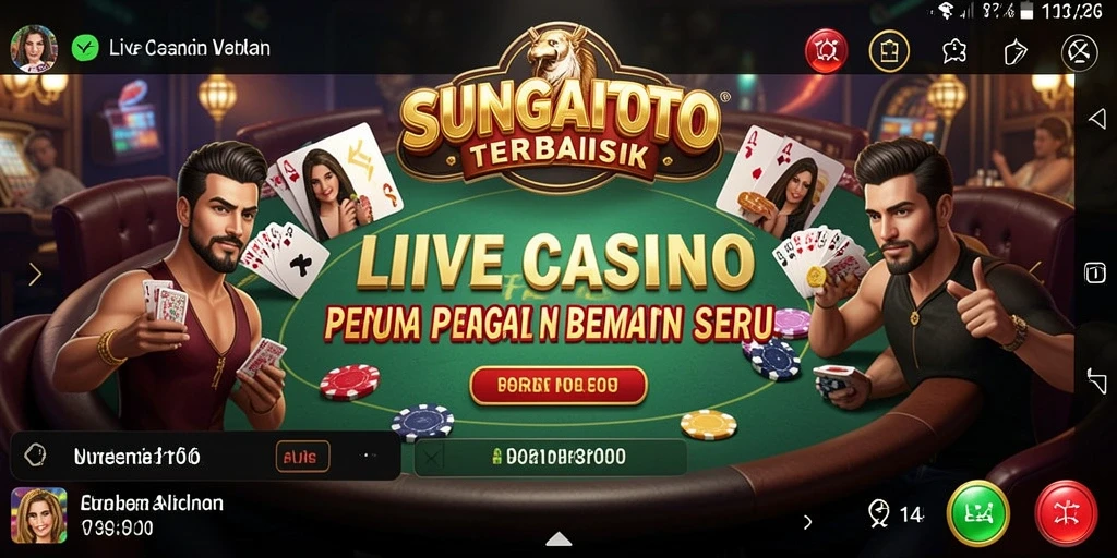 Gameplay SUNGAITOTO yang mendebarkan dengan dealer langsung.