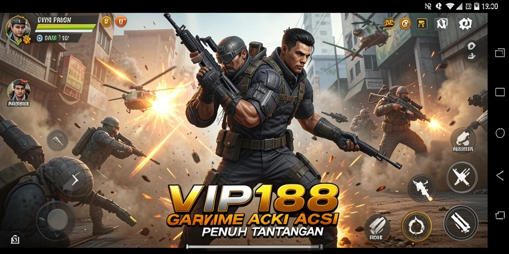 Tampilan seru gameplay VIP188 dengan aksi mendebarkan.