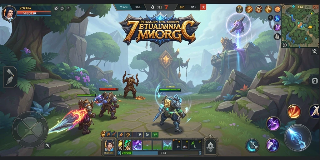 Screenshot gameplay ZOFAZA menampilkan aksi seru dalam dunia MMORPG.